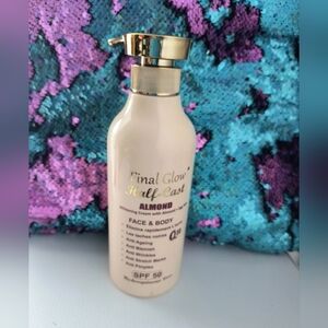 Final Glow Half-C ALMOND Glowing Face & Body lotion 500ml Spf50 💯 AUTHENTIC.